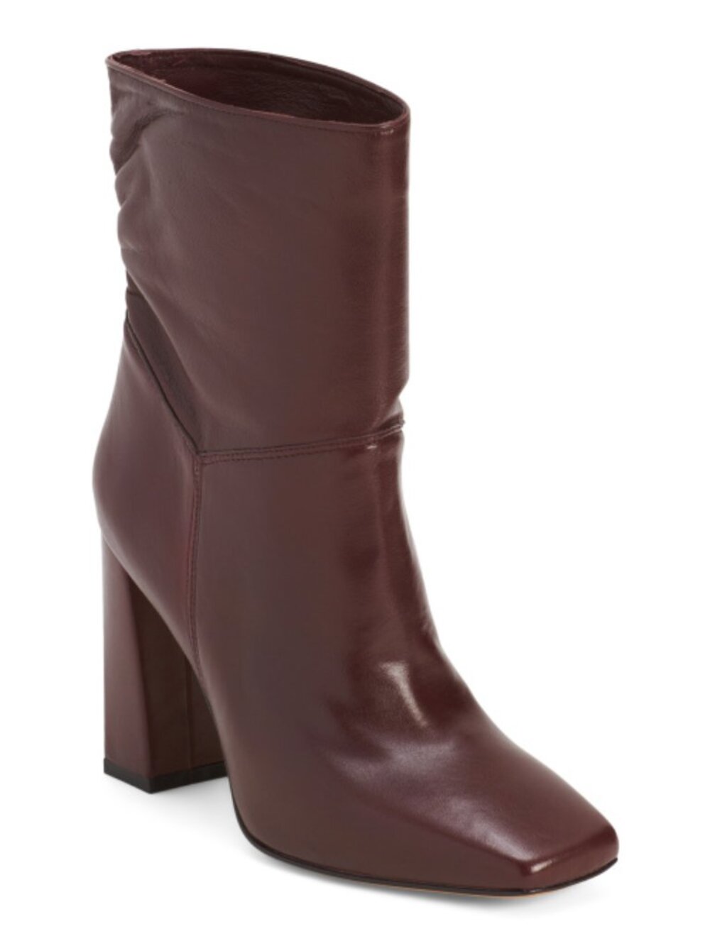 FABRIZIO CHINI Made In Italy Leather Booties With Wrapped Heel